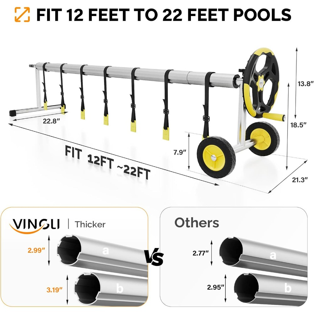 VINGLI 21FT Upgrade Aluminum S - Reel Cover のレビューと価格