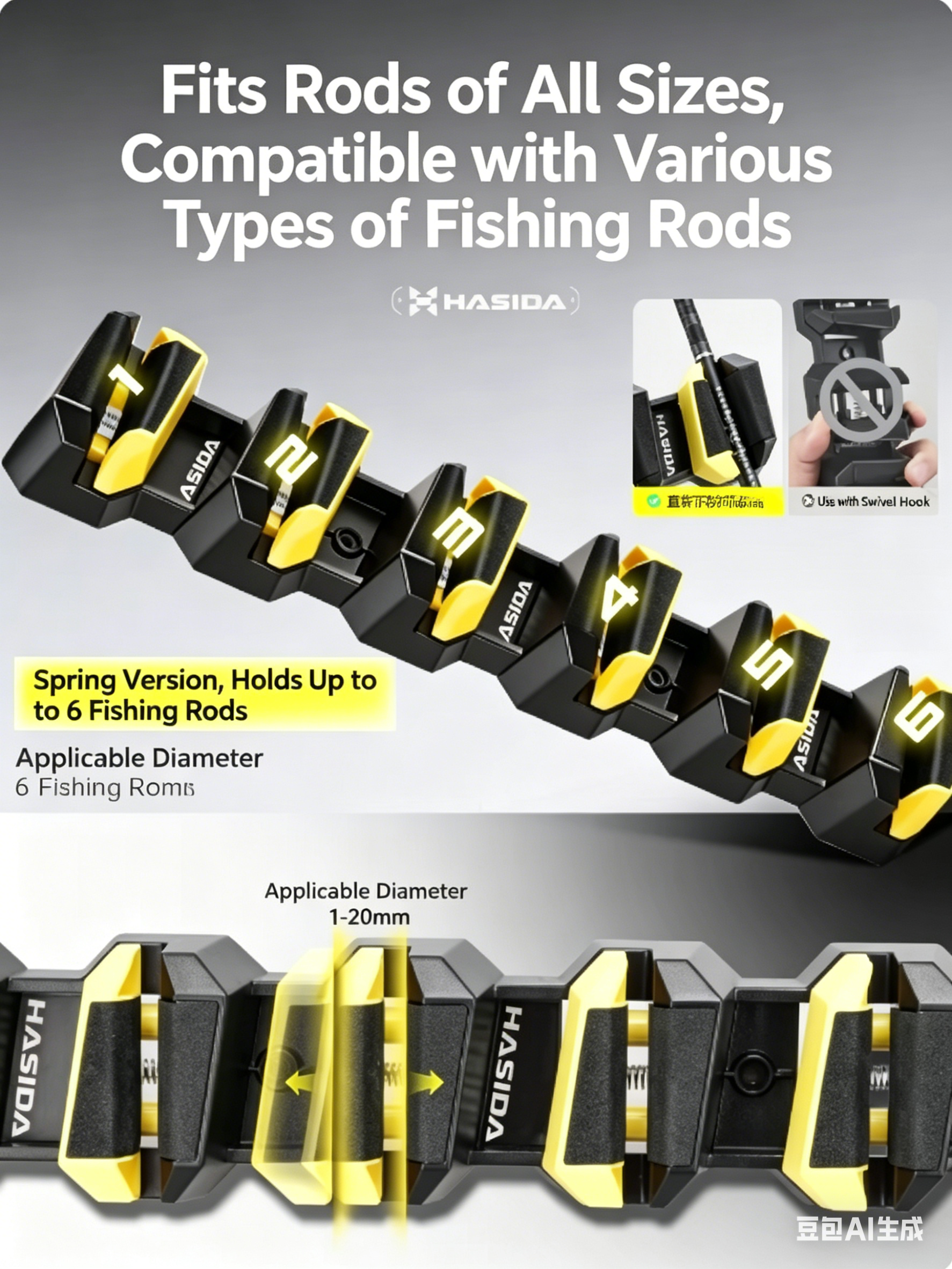 HISTAR Soft Rubber Wall-Mounte - Spinning Reel のレビューと価格