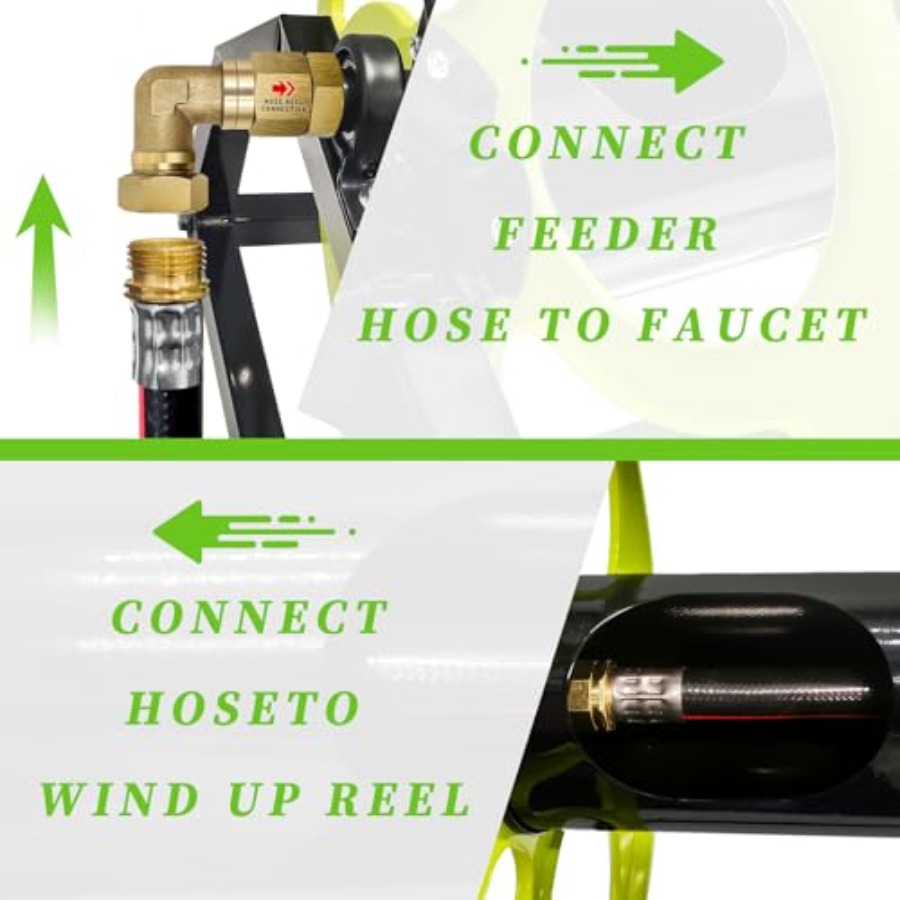 Heavy Duty Garden Hose Reel wi - Reel Handle のレビューと価格