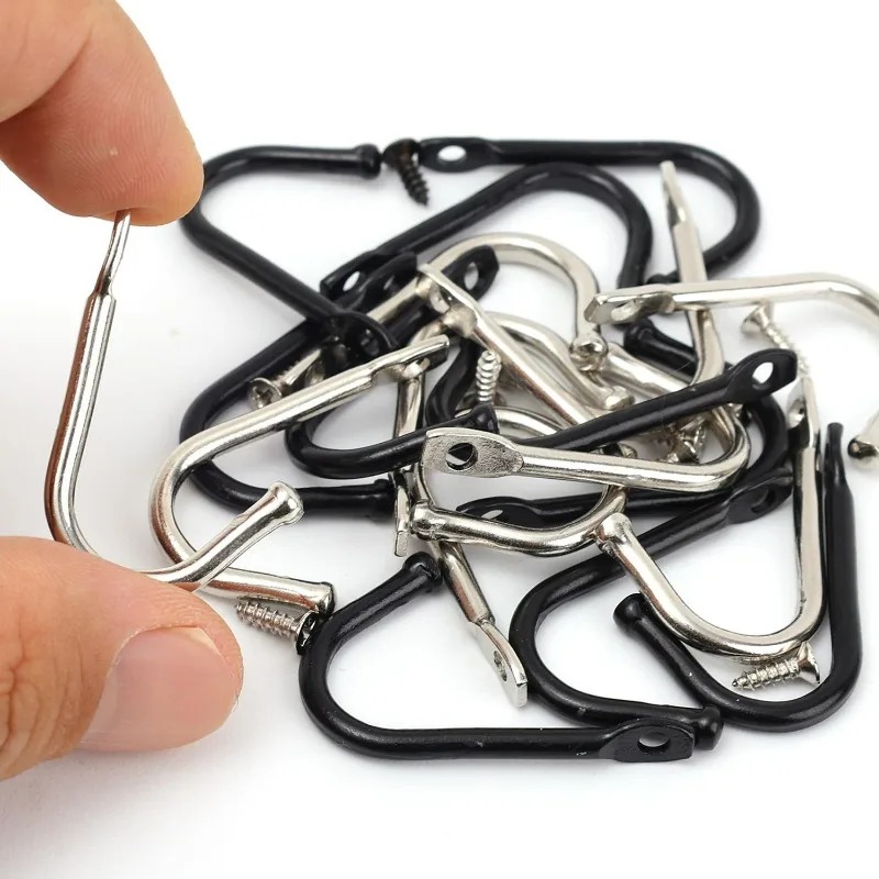 50/5Set J-shaped Metal Wall Ho - Reel Bag のレビューと価格
