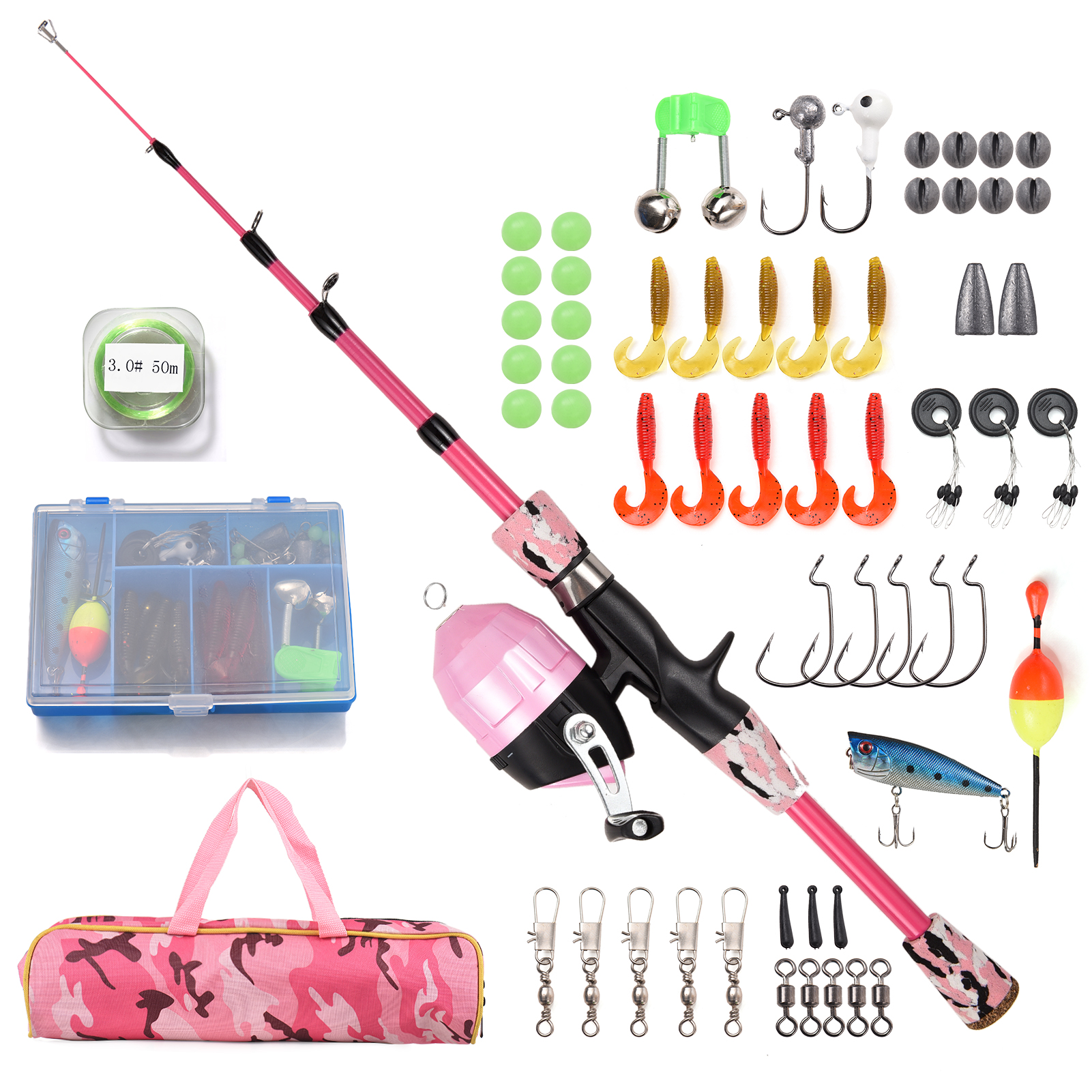 Kids Fishing Rod and Reel Comb - Spincast Reel のレビューと価格