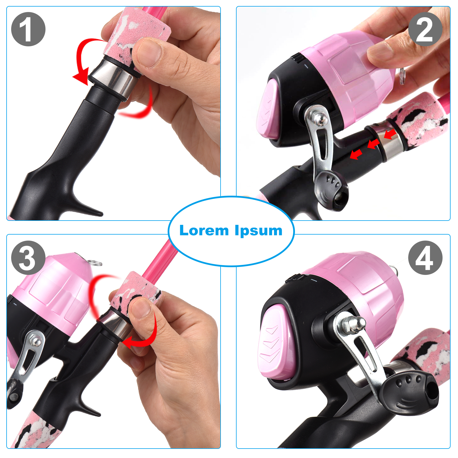 Kids Fishing Rod and Reel Comb - Spincast Reel のレビューと価格
