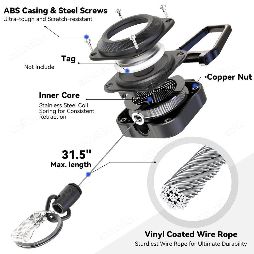 Retractable Keychain for Apple - Reel Cover のレビューと価格