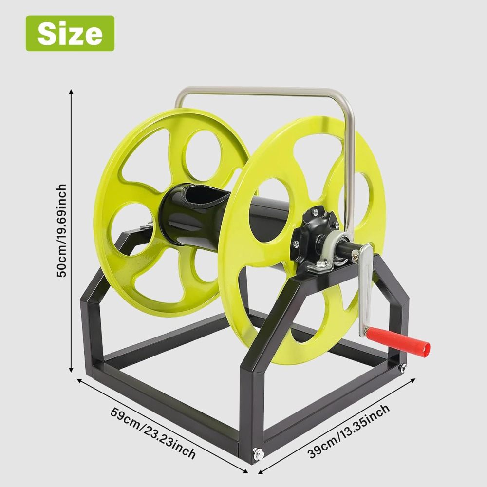 Garden Hose Reel, 360° Wall Mo - Reel Handle のレビューと価格