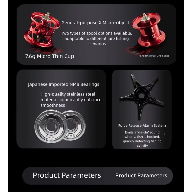 P1 Casting Reel, 7.3:1 Gear Ra - Reel Handle のレビューと価格