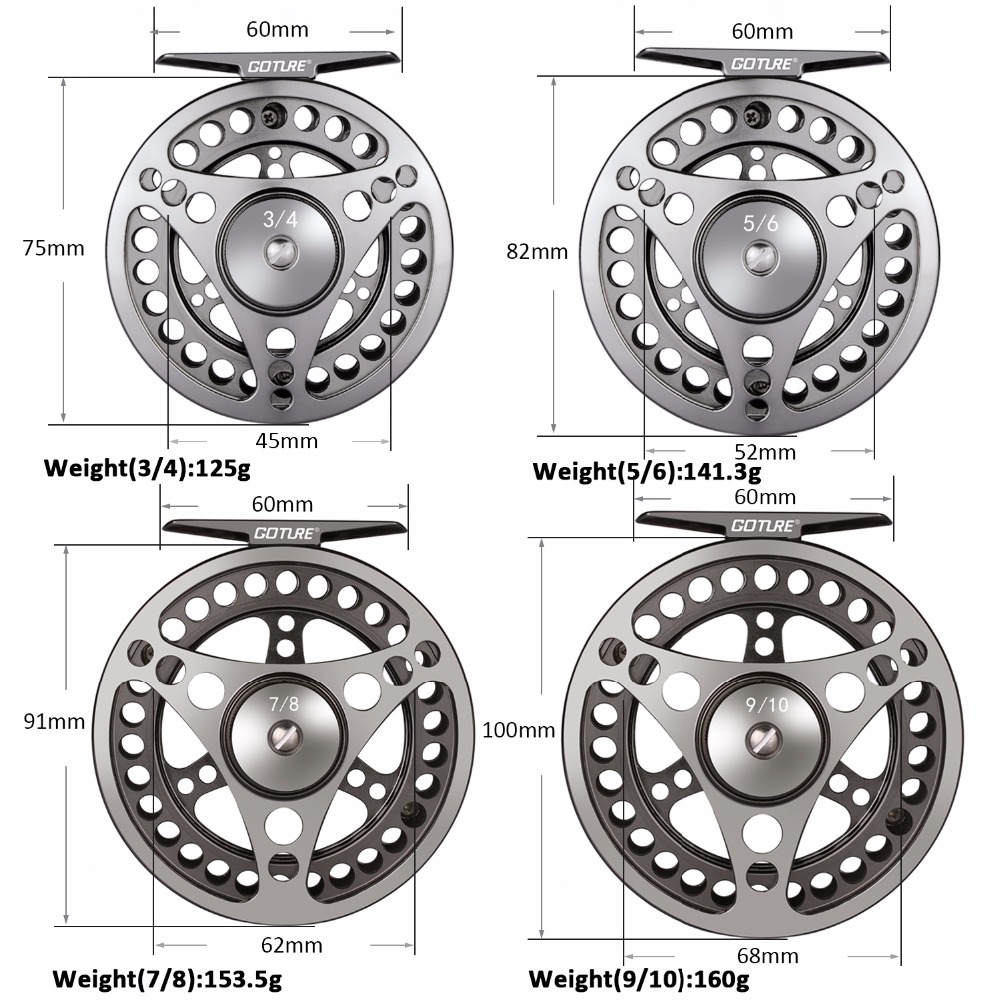 Goture Fly Fishing Reel 3/4 5/ - Reel Spare Spool のレビューと価格