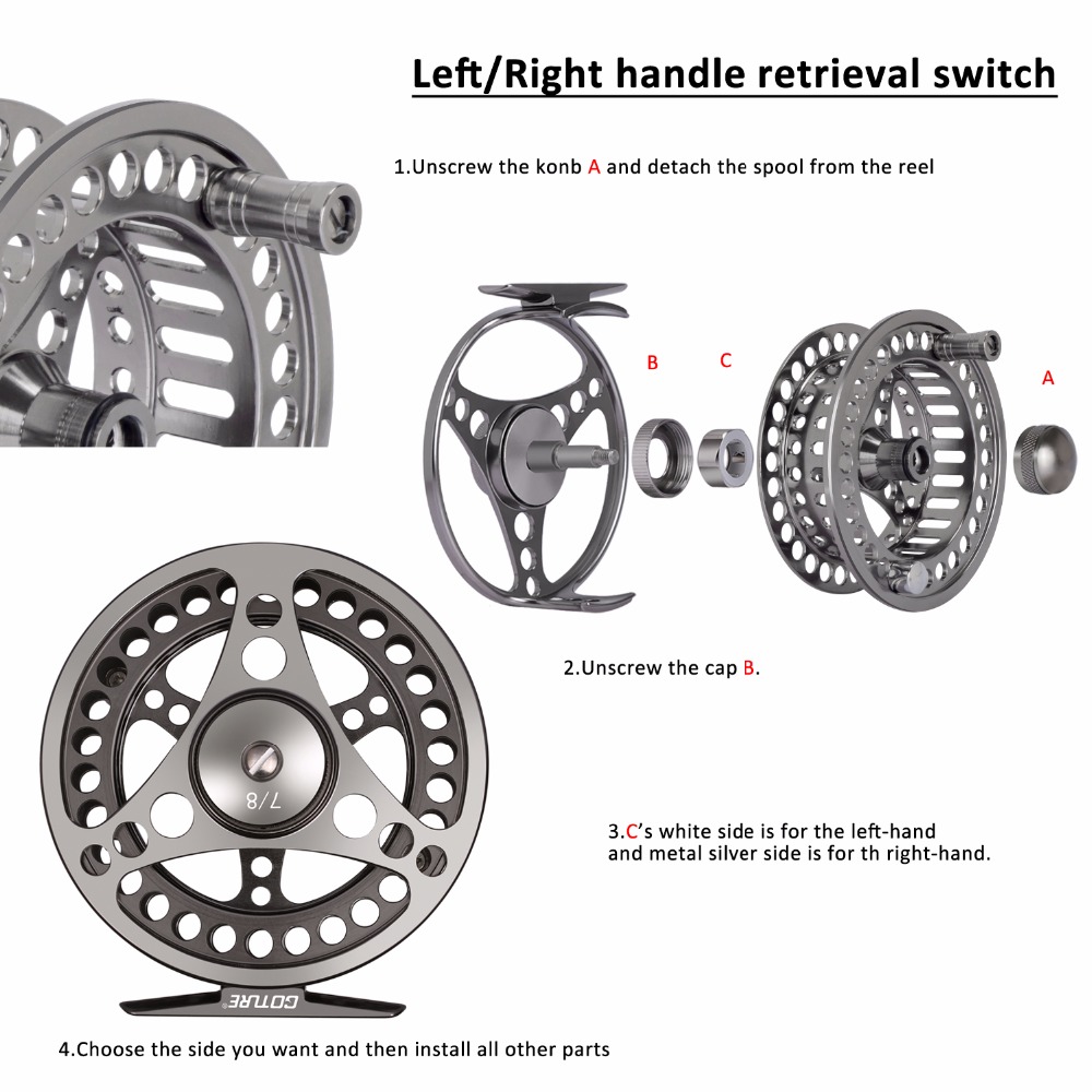 Goture Fly Fishing Reel 3/4 5/ - Reel Spare Spool のレビューと価格