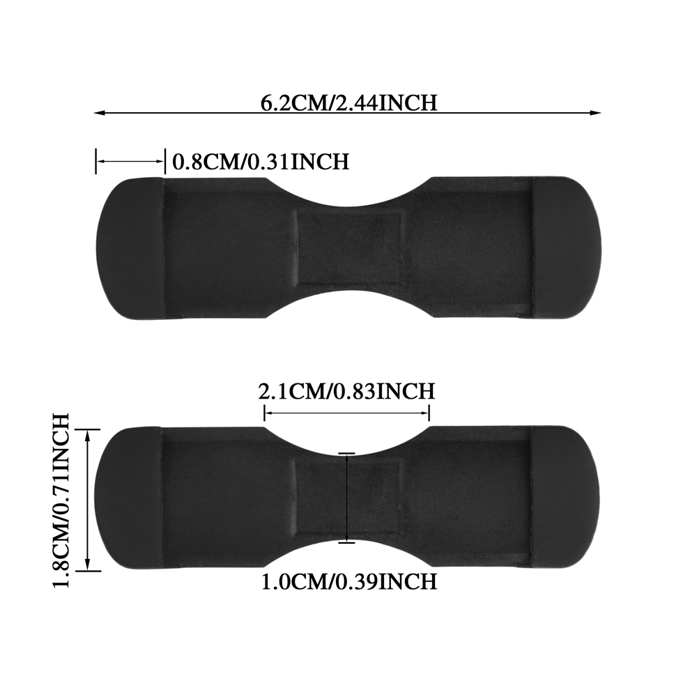 10Pcs Black/White Rubber Fishi - Fly Reel のレビューと価格