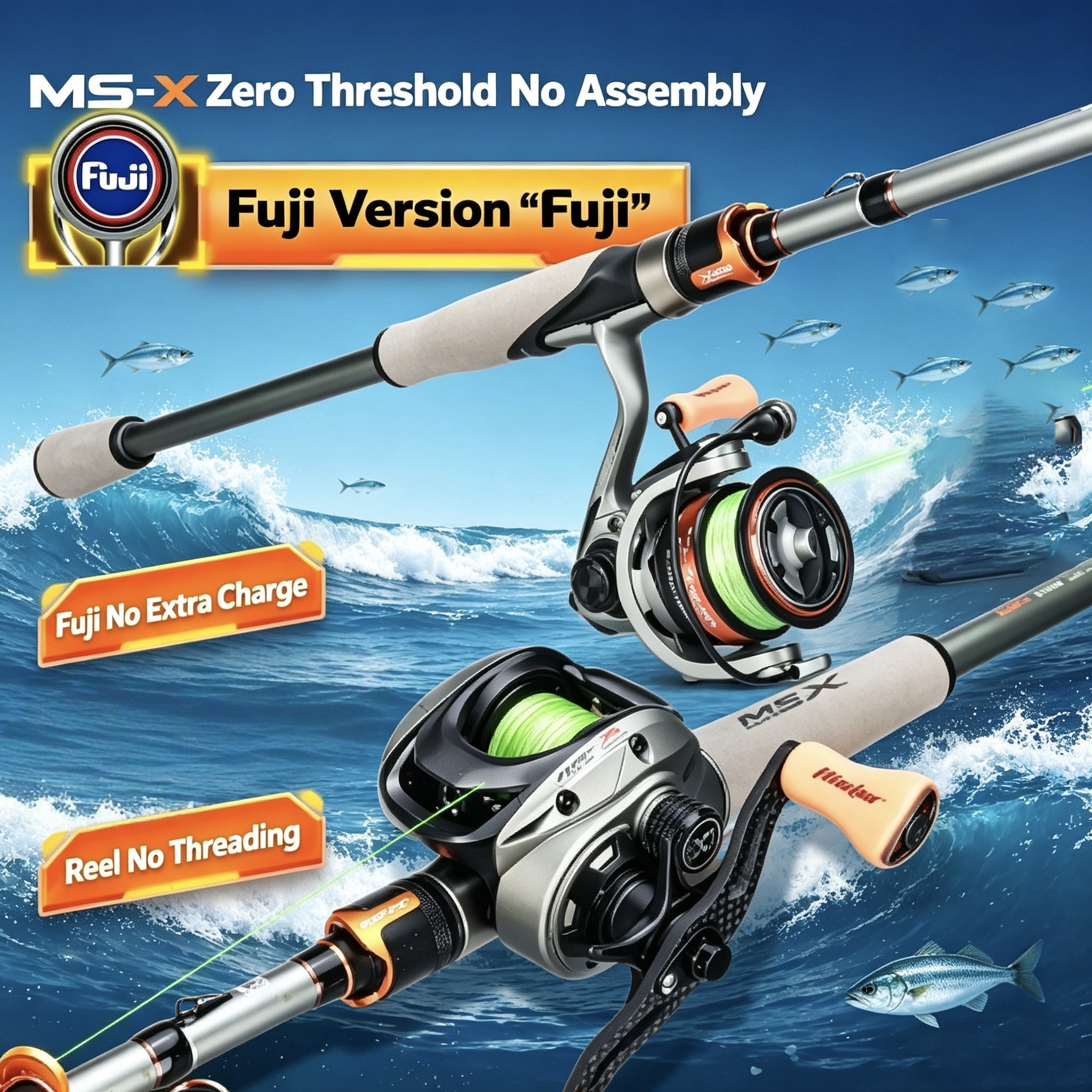HASIDA 1.68m MS-X FUJI Version - Spincast Reel のレビューと価格