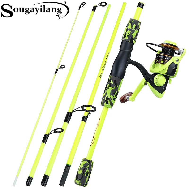 Sougayilang Portable 5 Section - Spincast Reel のレビューと価格