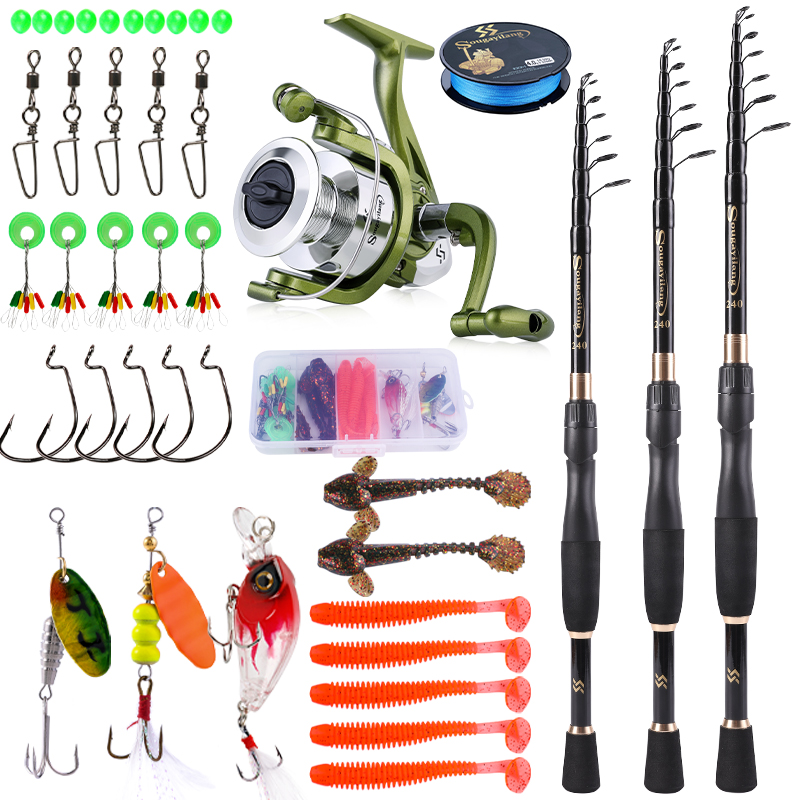 Sougayilang Telescopic Fishing - Spincast Reel のレビューと価格