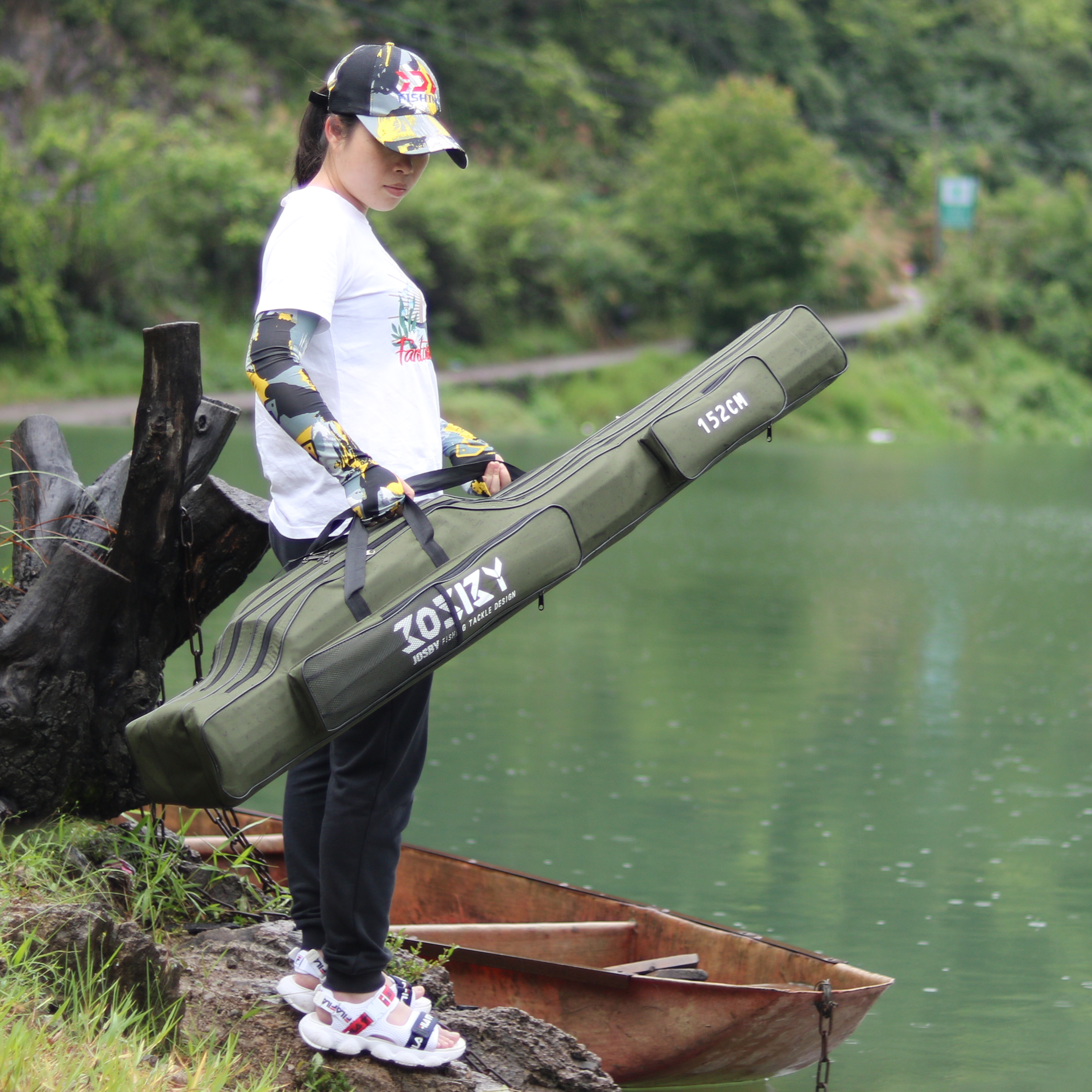 Portable Foldable Fishing Rod  - Reel Cover のレビューと価格