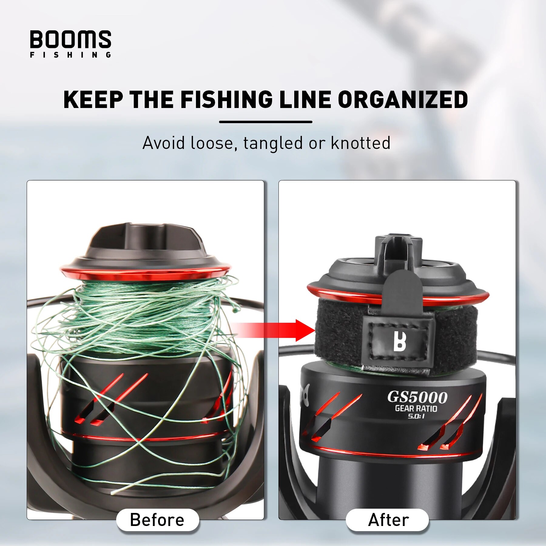 Booms Fishing SB1 4Pcs Spinnin - Reel Cover のレビューと価格